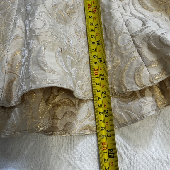 VTG Jones New York Women’s Size 8P 2 Piece Skirt Set Silk & Metallic Old Money - Picture 12 of 15